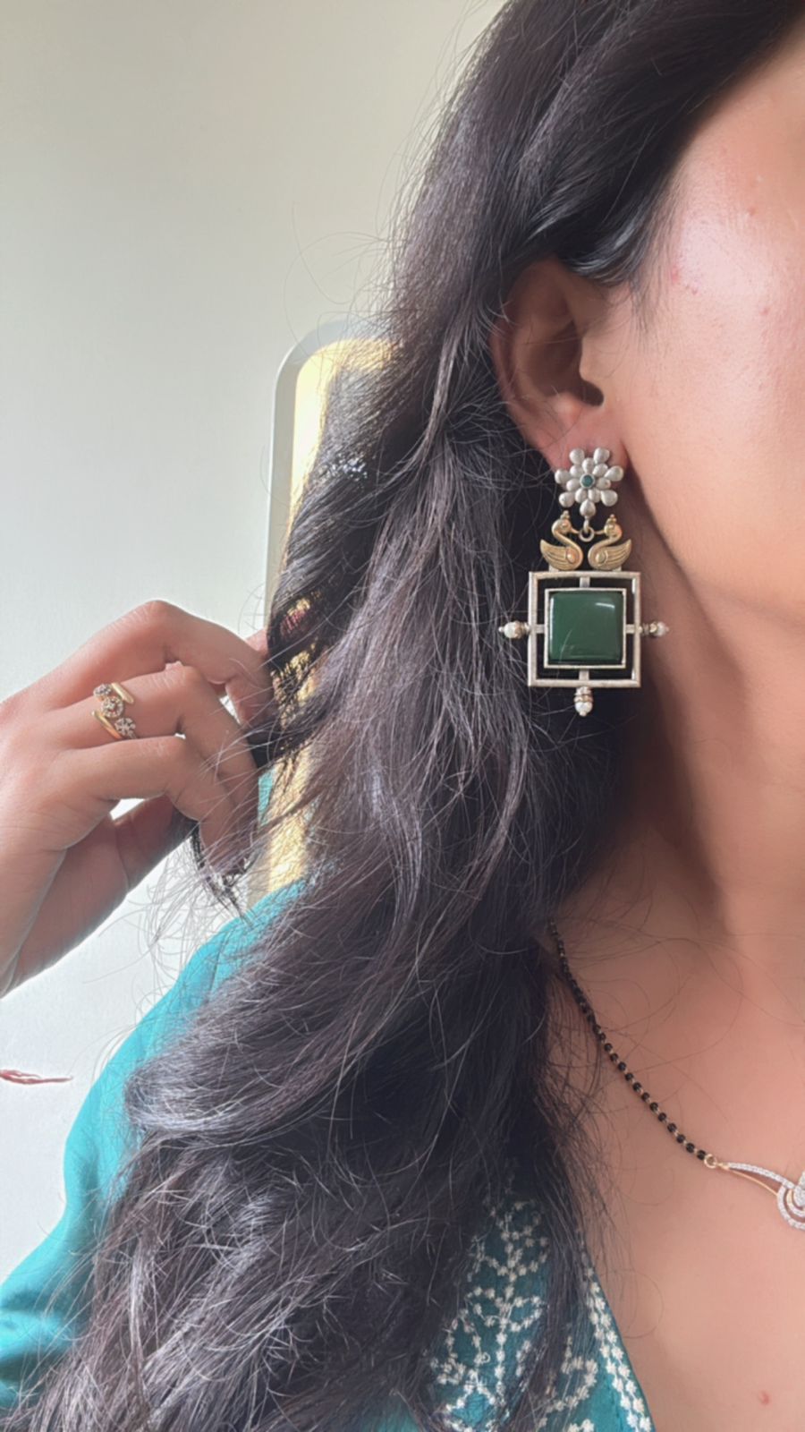 Green Emerald Earrings