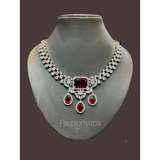 Ruby Drop Necklace