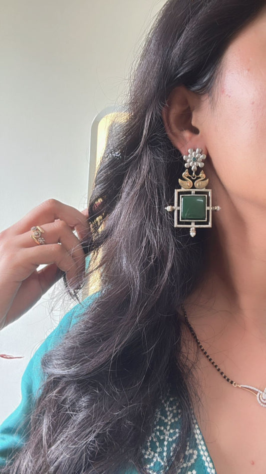 Green Emerald Earrings